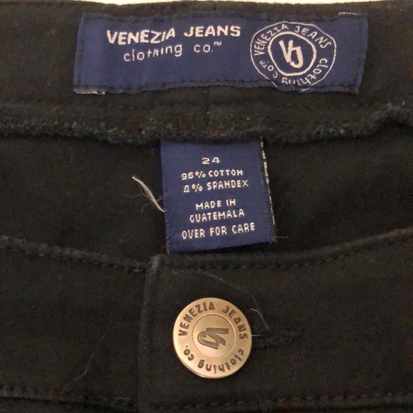 VENEZIA Black Capri Pants Size 24W - Picture 7 of 8